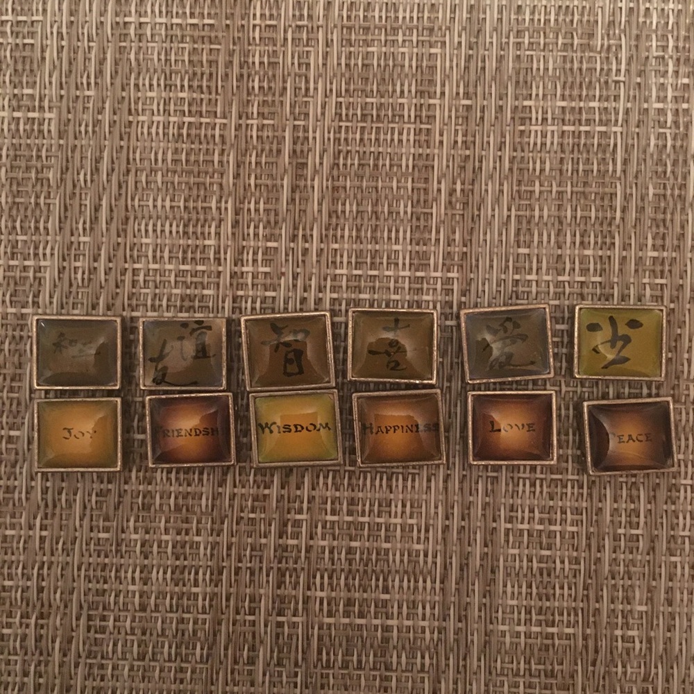 Chinese Symbol Charms for Bracelet